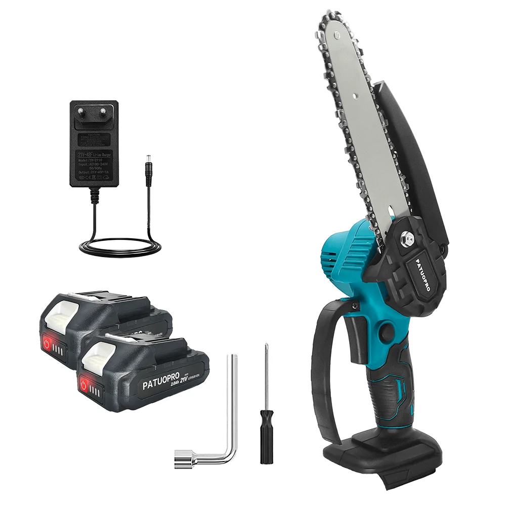 6-Inch Cordless Mini Chainsaw – Compatible with Makita 18V Batteries