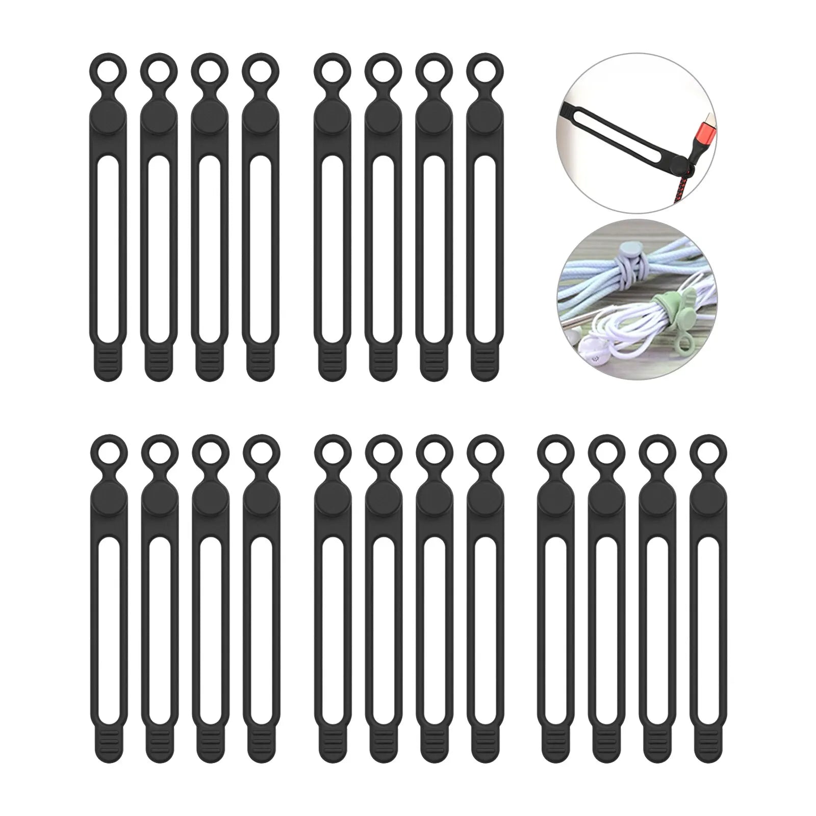 Reusable Silicone Cable Ties