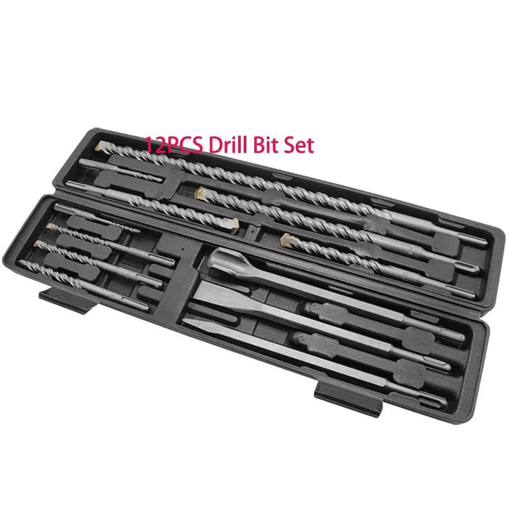 12-Piece SDS Plus Masonry Drill & Chisel Set