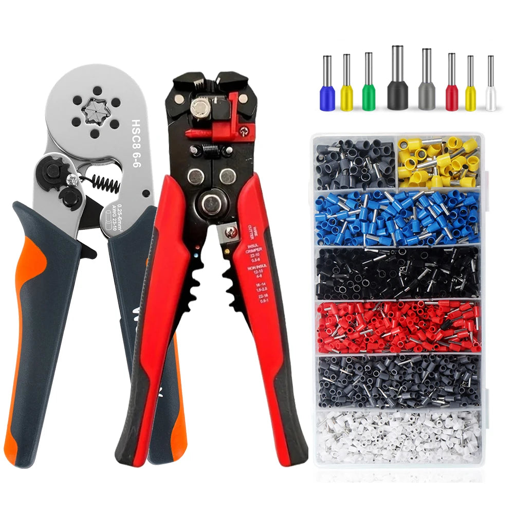 Professional Automatic Wire Stripper, Cutter & Ferrule Crimping Tool