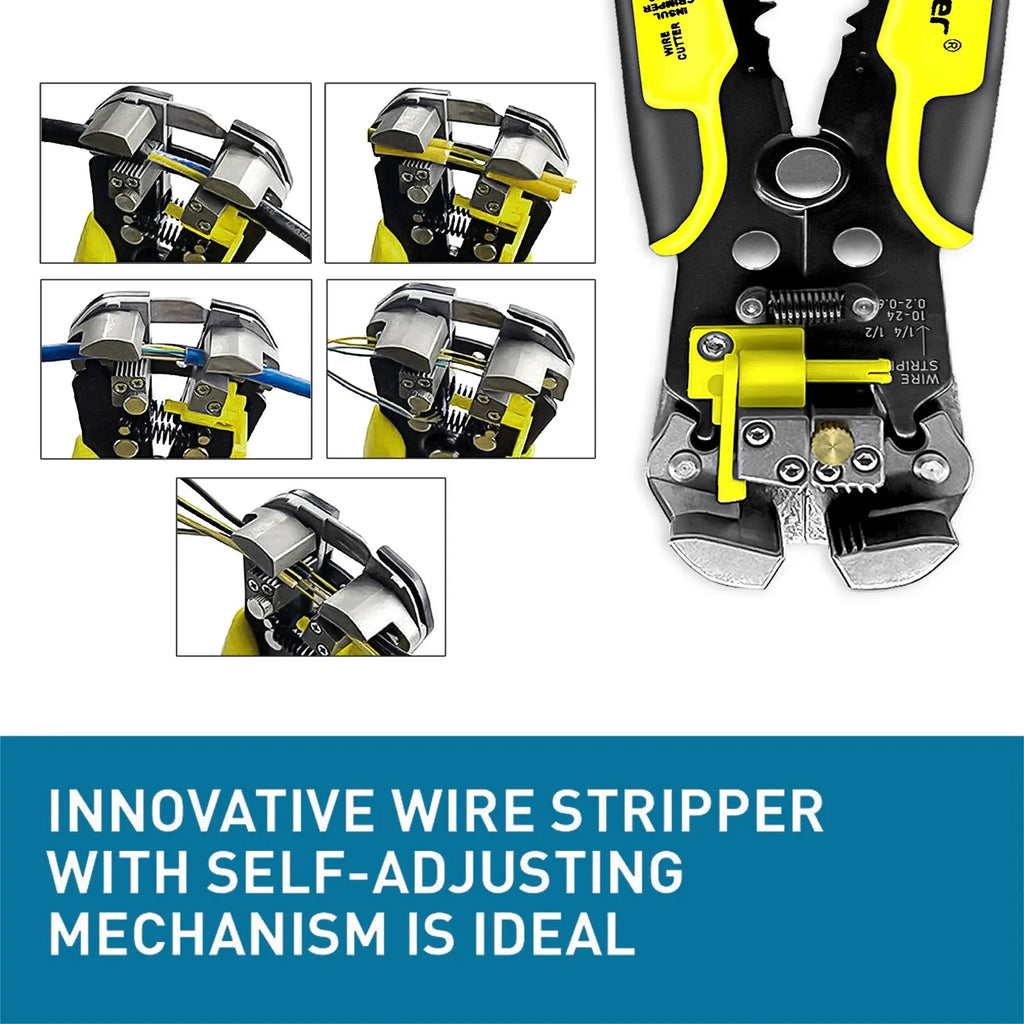 Professional Automatic Wire Stripper, Cutter & Crimper