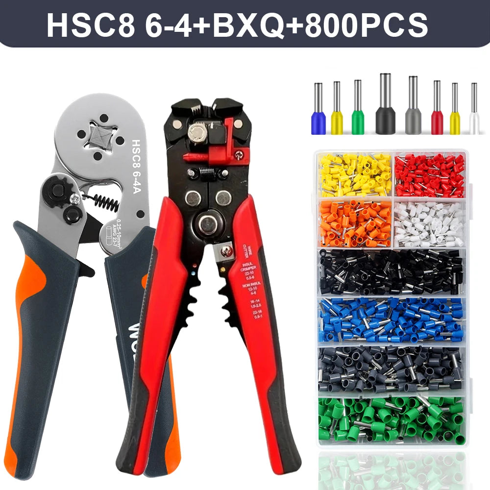 Professional Automatic Wire Stripper, Cutter & Ferrule Crimping Tool