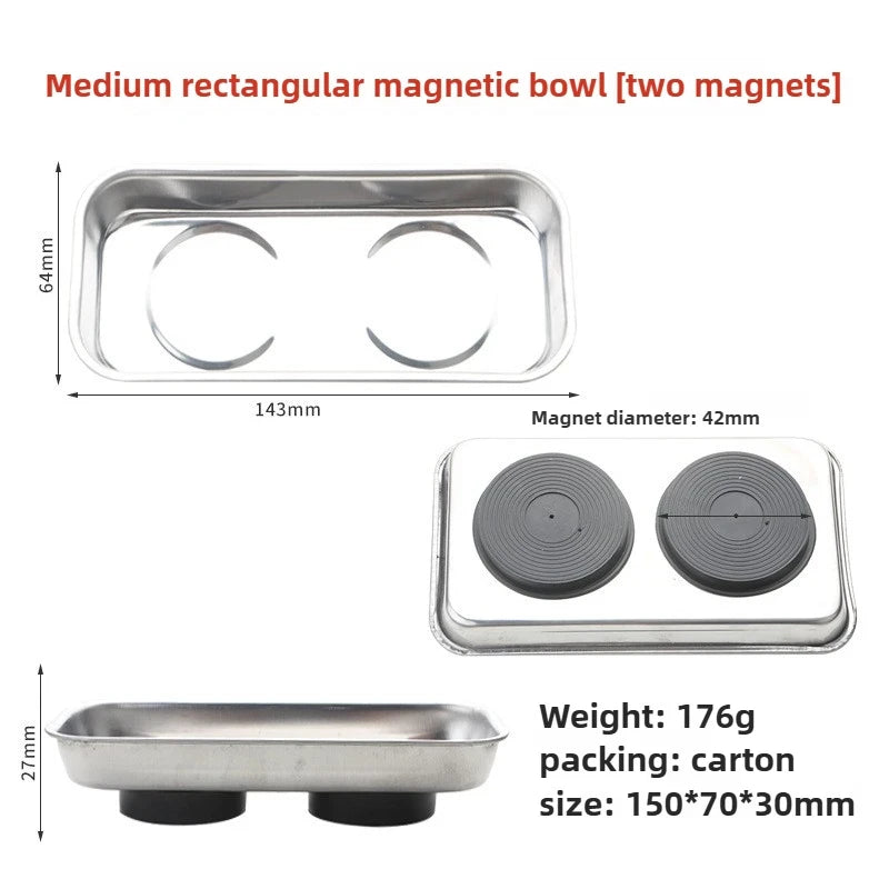 Magnetic Stainless Steel Parts Tray