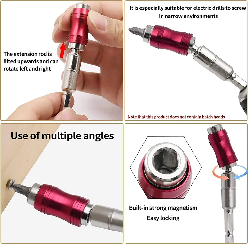 Magnetic Swivelling Drill Bit Holder Set