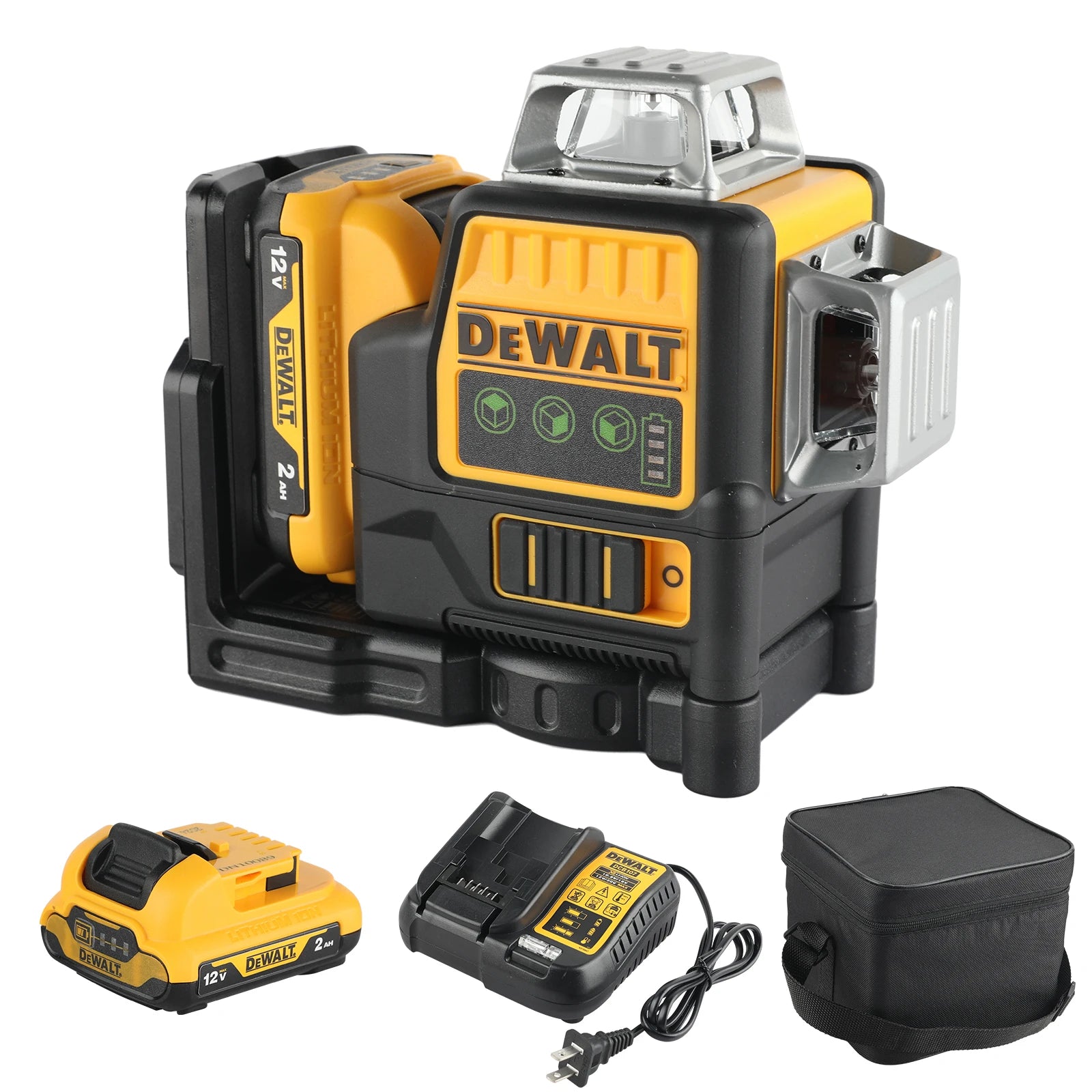 DEWALT DW089 12V Li-Ion 3×360° Green Laser Level