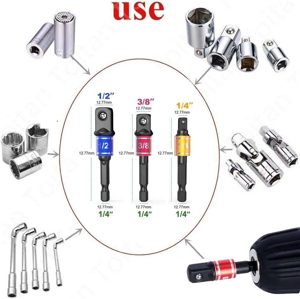 105° Right Angle Socket Adapter Set