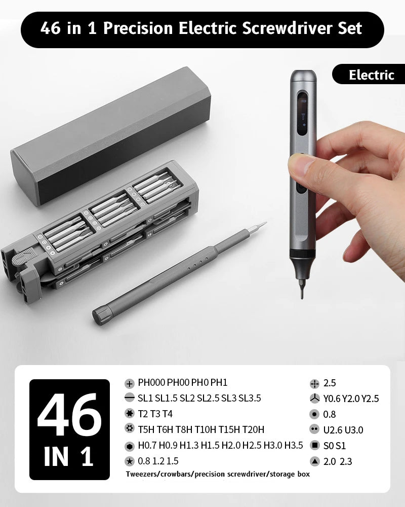 46-in-1 Precision Screwdriver Repair Tool Kit