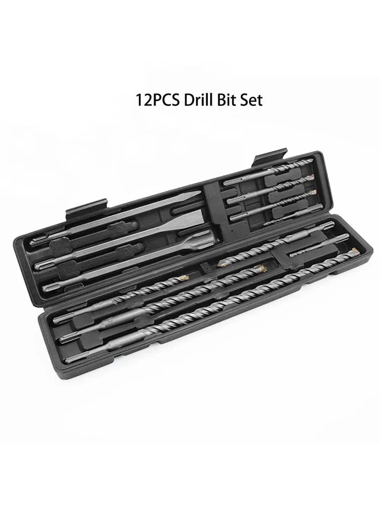12-Piece SDS Plus Masonry Drill & Chisel Set
