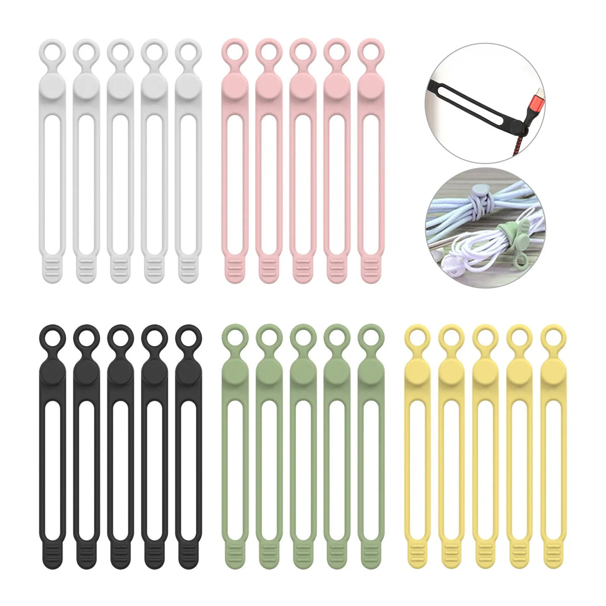 Reusable Silicone Cable Ties