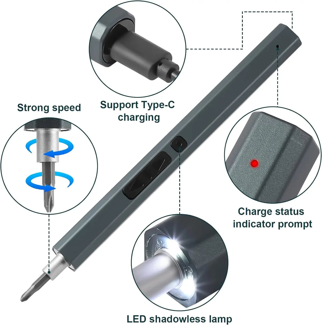 Cordless Precision Electric Screwdriver Set