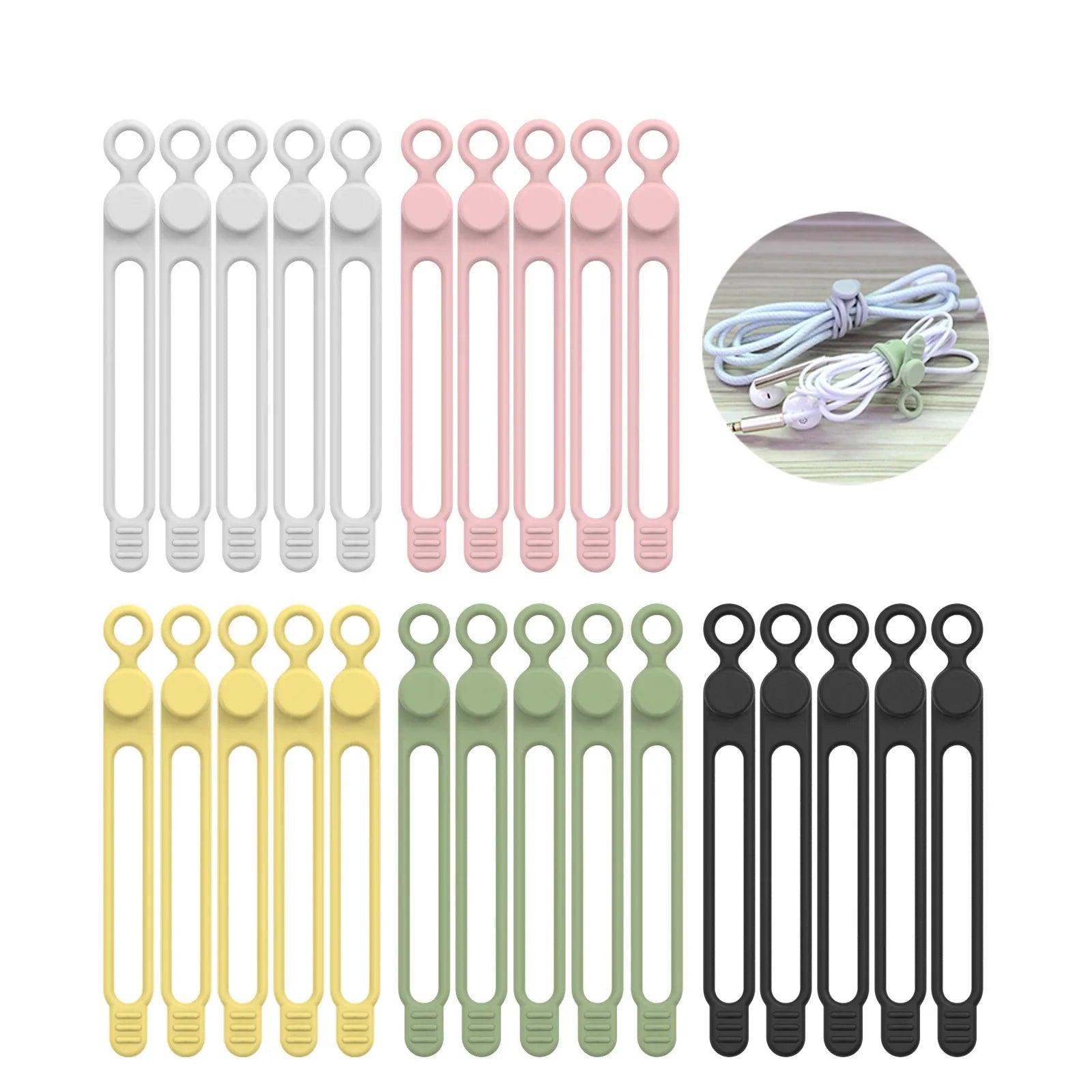 Reusable Silicone Cable Ties