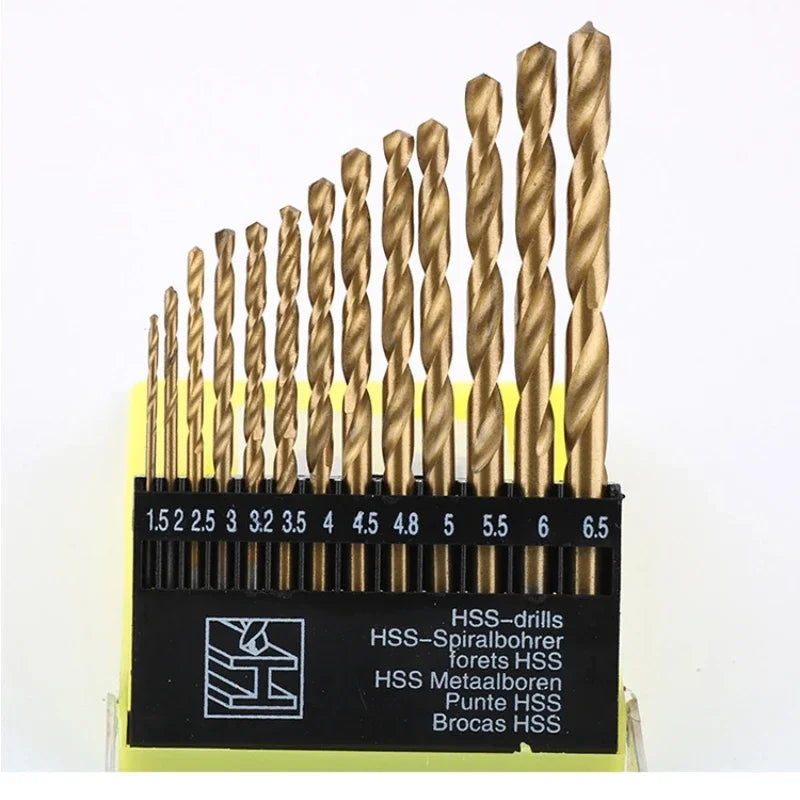 13-Piece Multi-Material Drill Bit Set