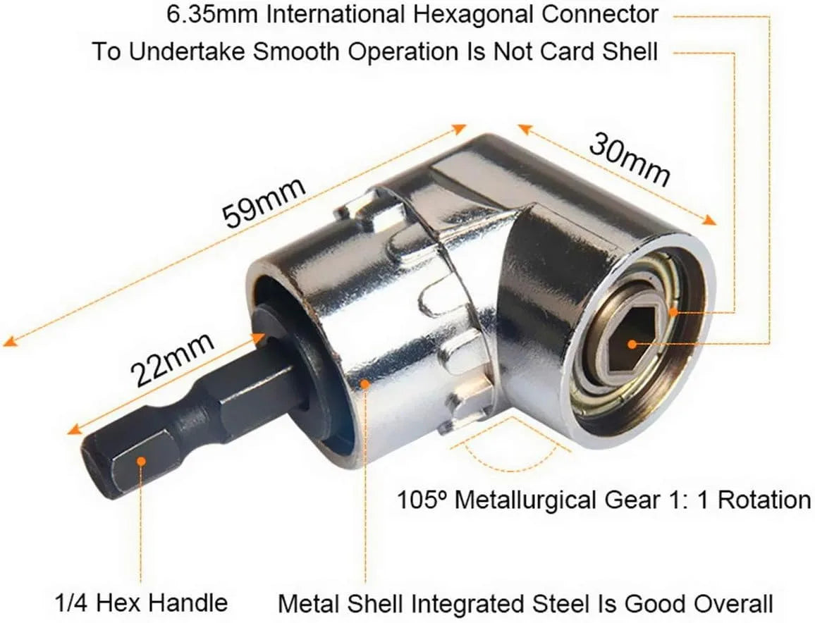 105° Right Angle Socket Adapter Set