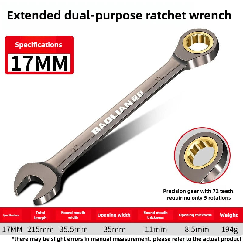 Universal Ratchet Spanner Set