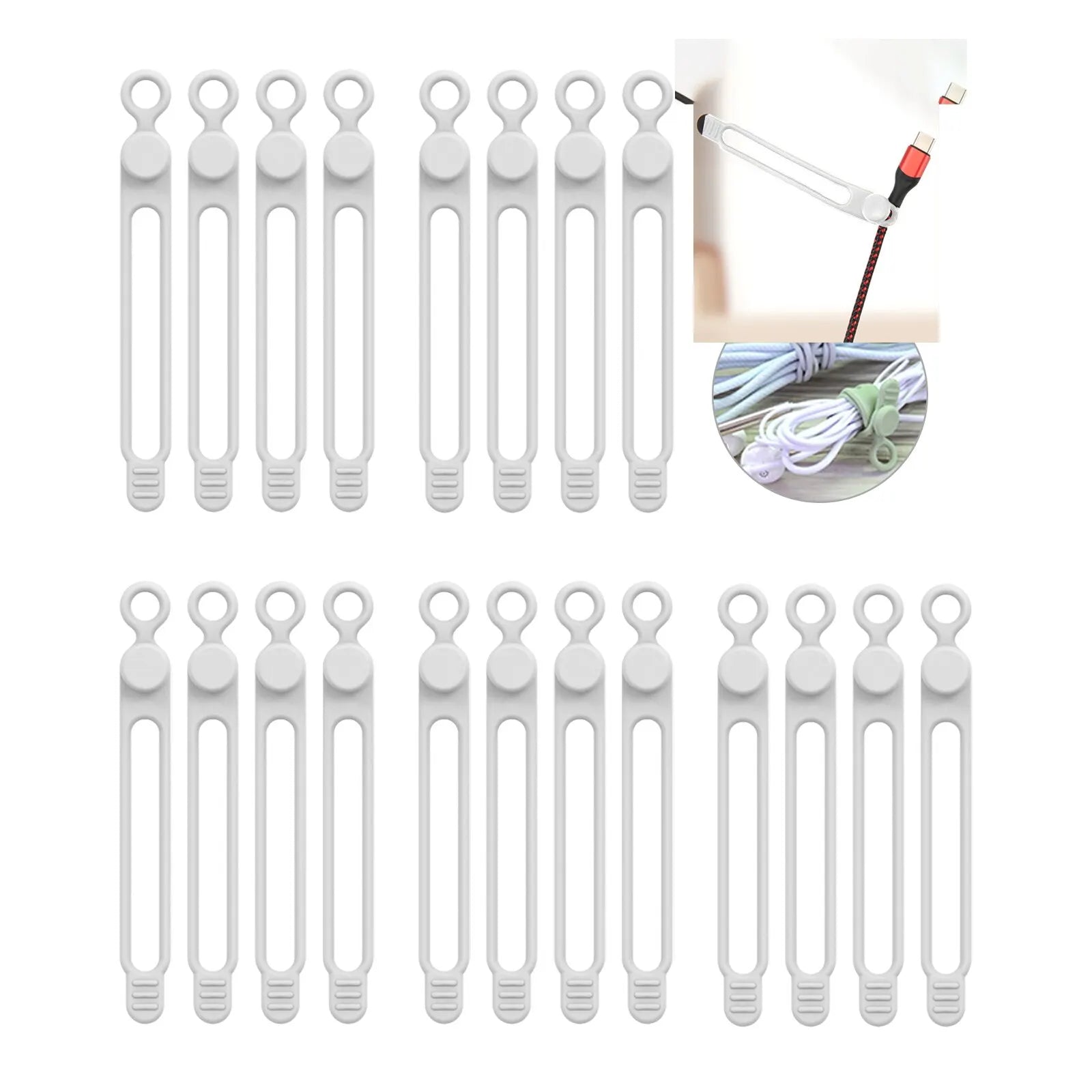 Reusable Silicone Cable Ties