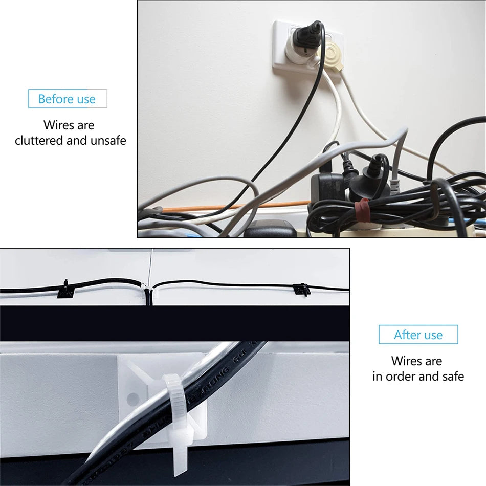 Self-Adhesive Cable Tie Mounts