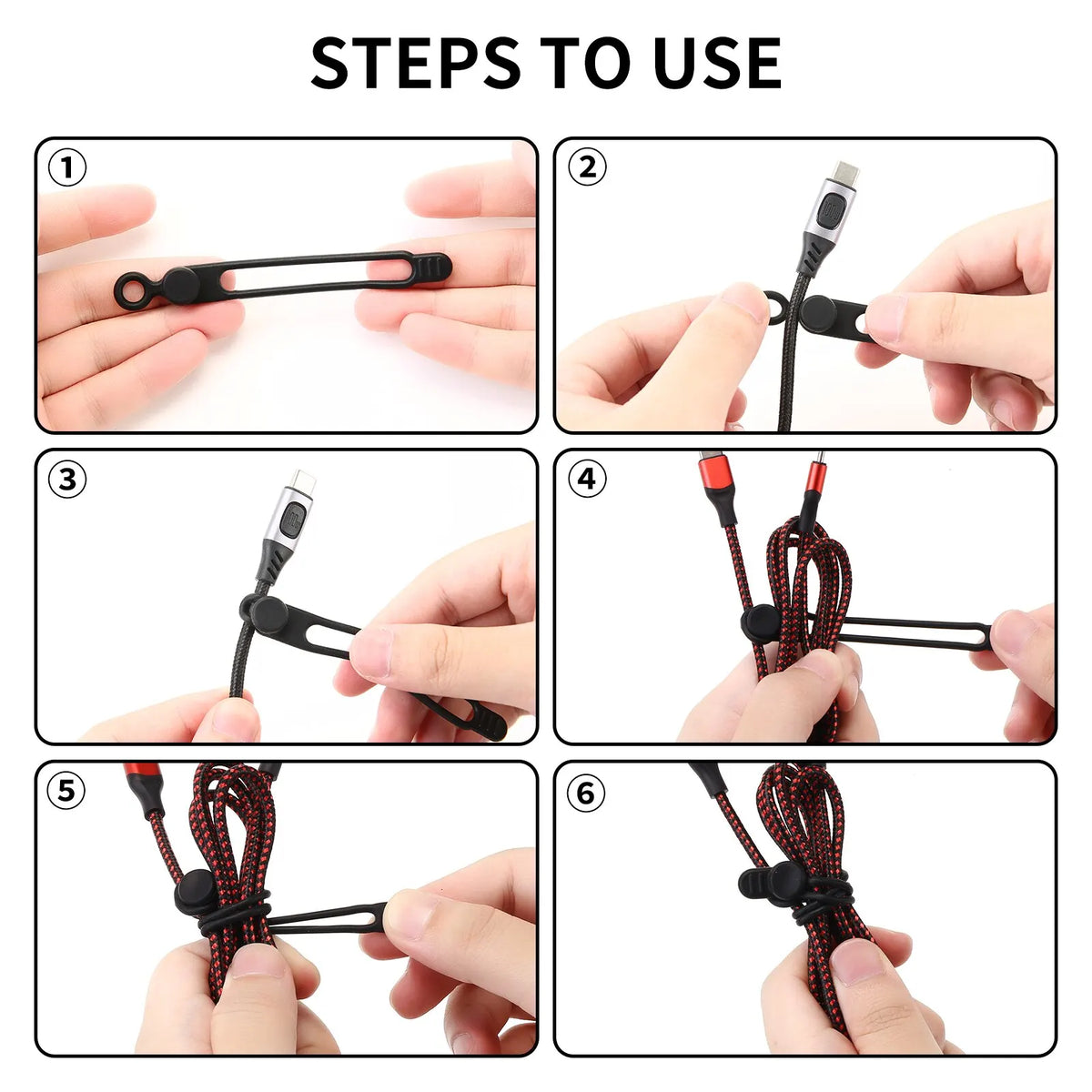 Reusable Silicone Cable Ties