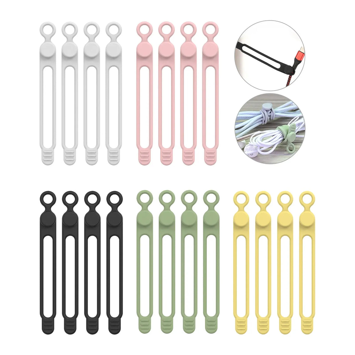 Reusable Silicone Cable Ties