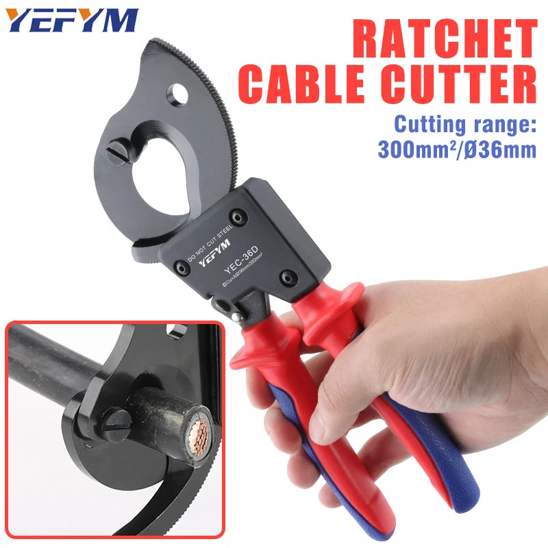 Heavy-Duty Ratcheting Cable Cutters – Up to 240mm² Copper & Aluminium