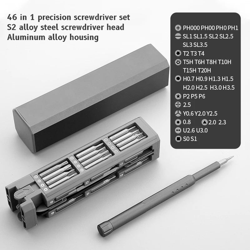 46-in-1 Precision Screwdriver Repair Tool Kit