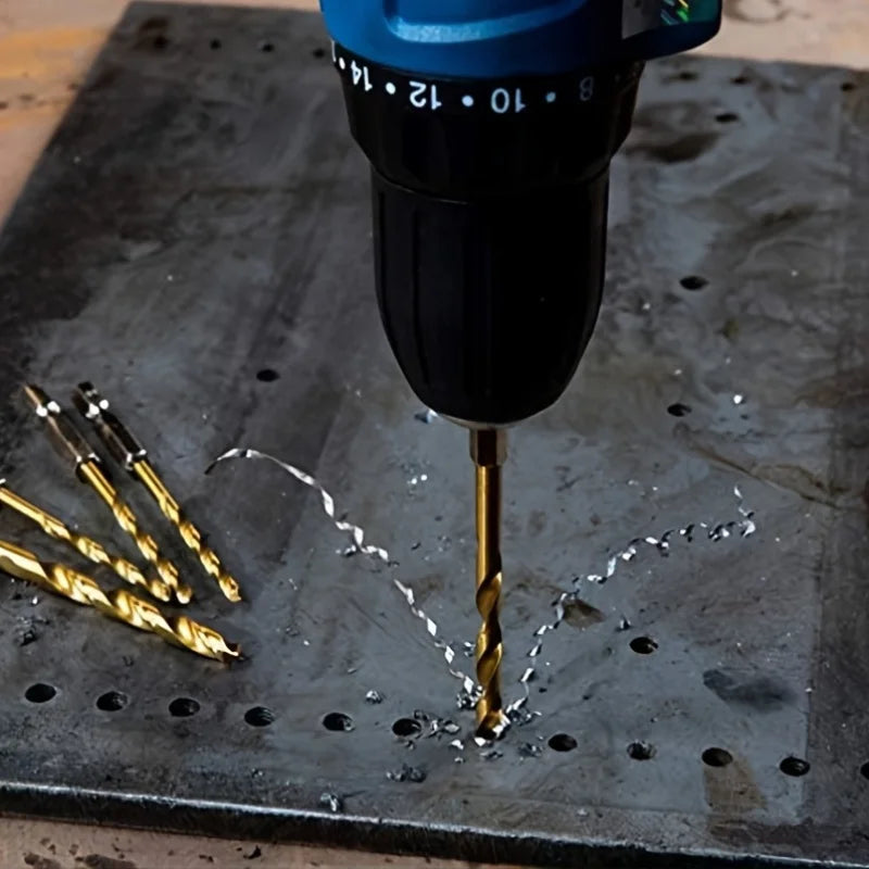 13-Piece Titanium HSS Drill Bit Set