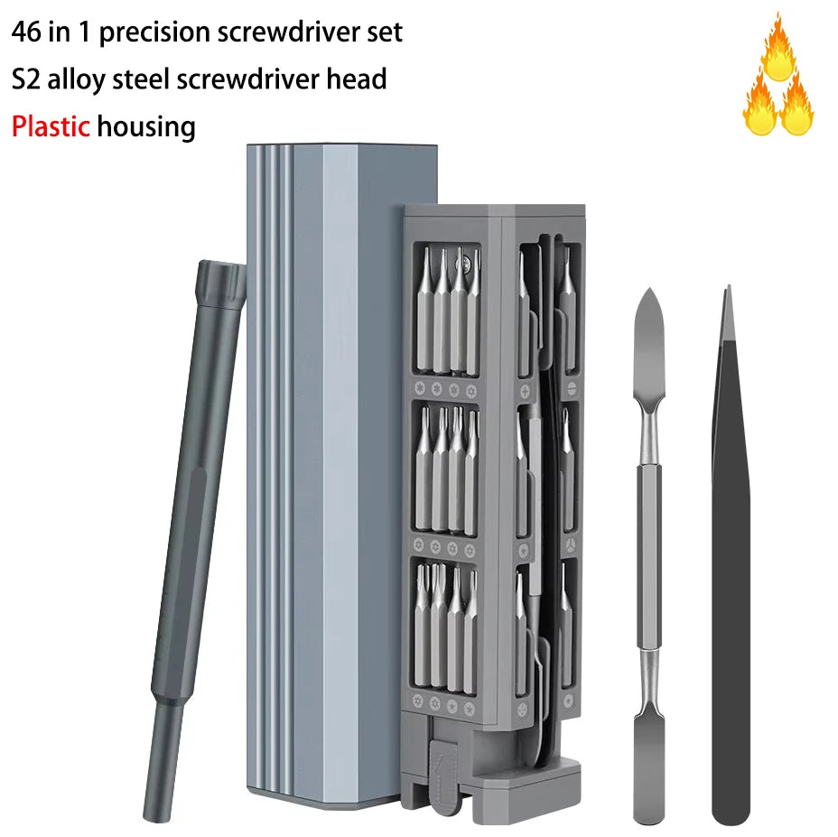 46-in-1 Precision Screwdriver Repair Tool Kit