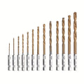 13-Piece Titanium HSS Drill Bit Set