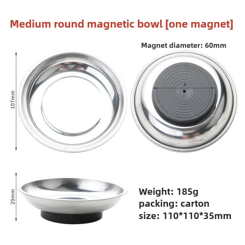 Magnetic Stainless Steel Parts Tray