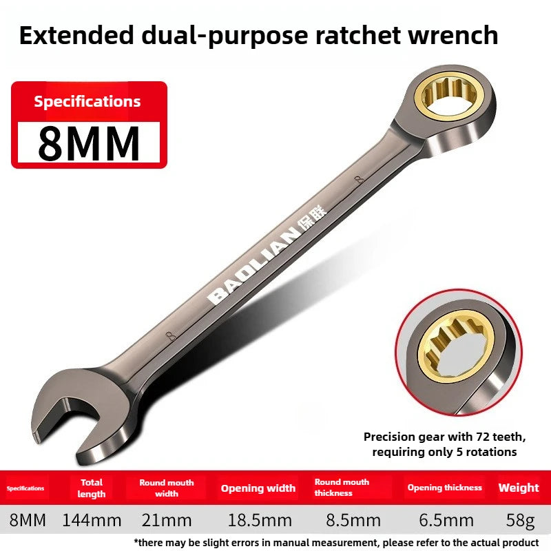 Metric Ratchet Spanner — Individual Sizes