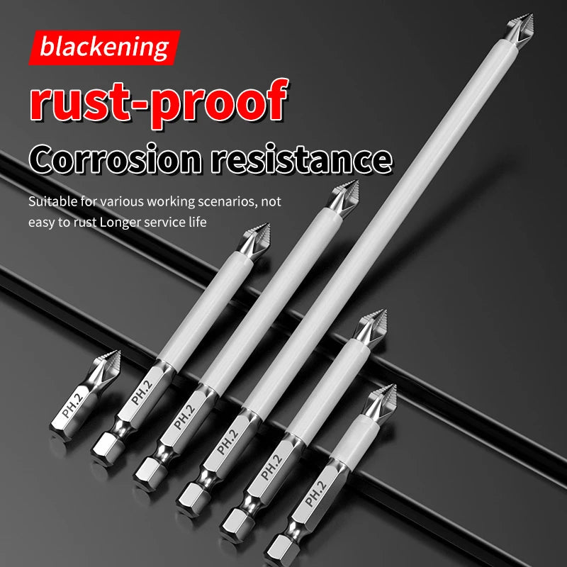 6-Piece Magnetic Phillips Screwdriver Bit Set