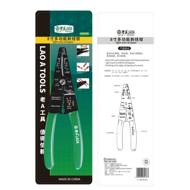 8-Inch Wire Stripping, Cutting & Crimping Pliers