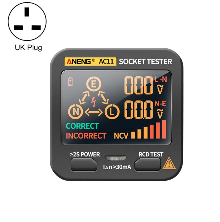 ANENG AC11 Digital Socket Tester — UK, EU or US Plug