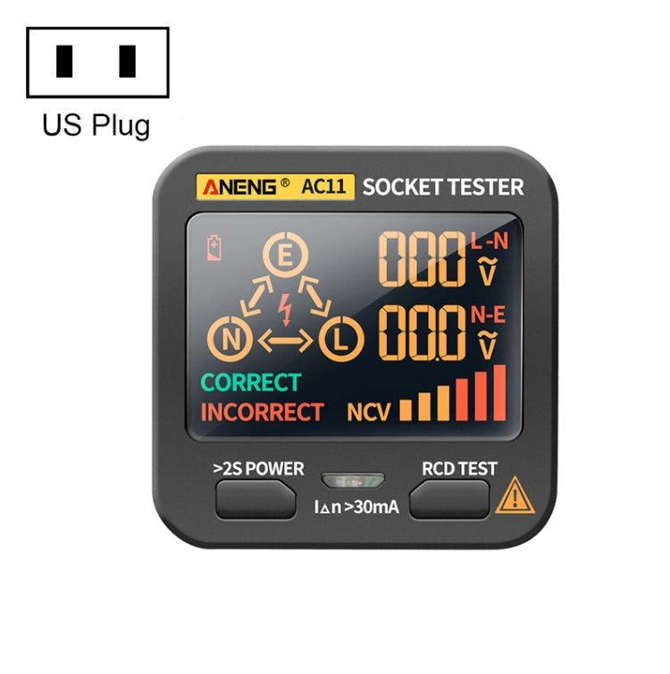 ANENG AC11 Digital Socket Tester — UK, EU or US Plug