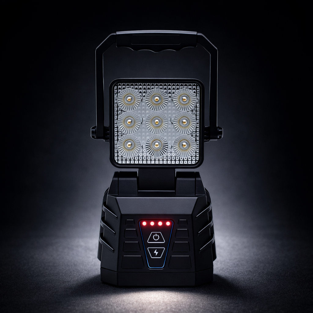 NORD Command Rechargeable LED Work Lamp with Amber Strobe